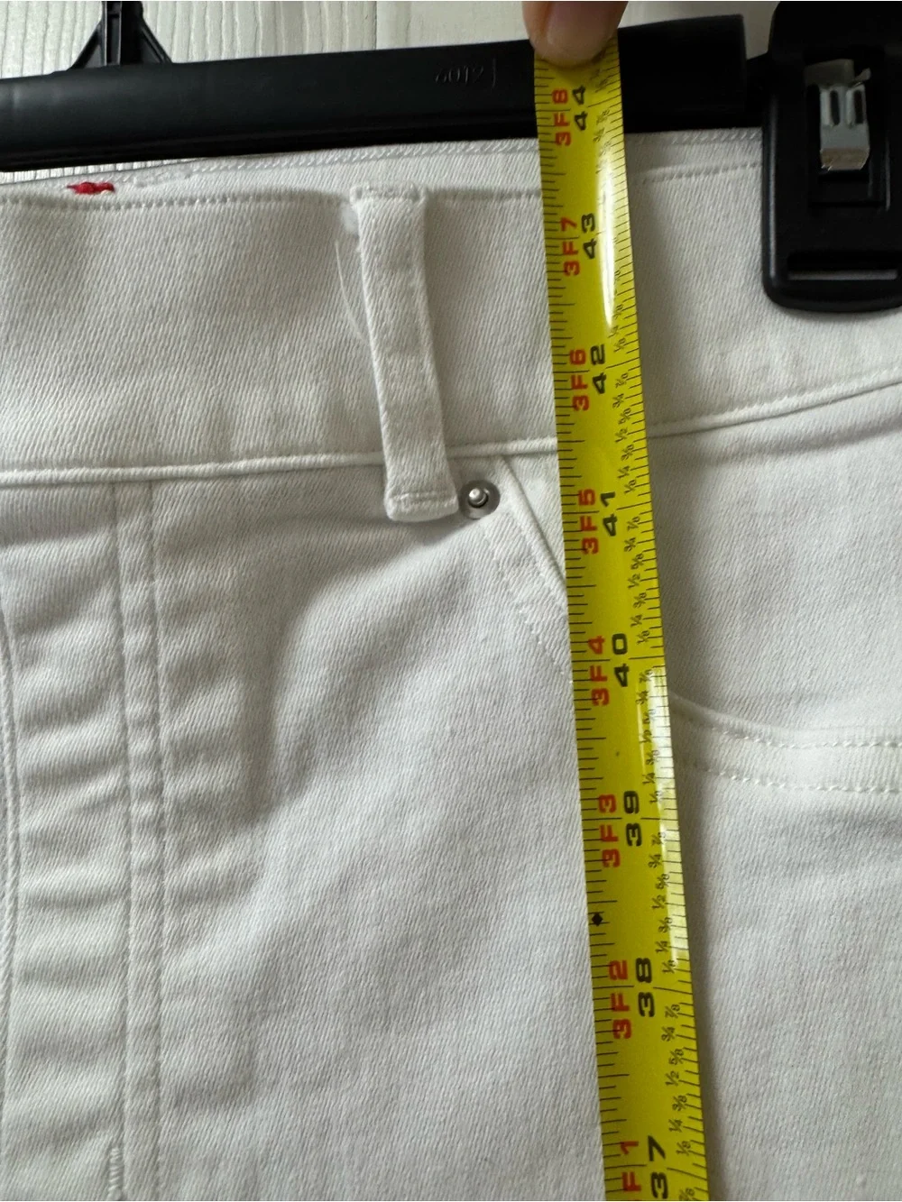 SPANX White Stretch Flare Jeans